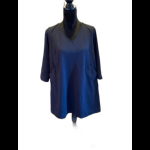 Roaman’s Short Black Dress w/ Slash Pockets Plus Size 18 20